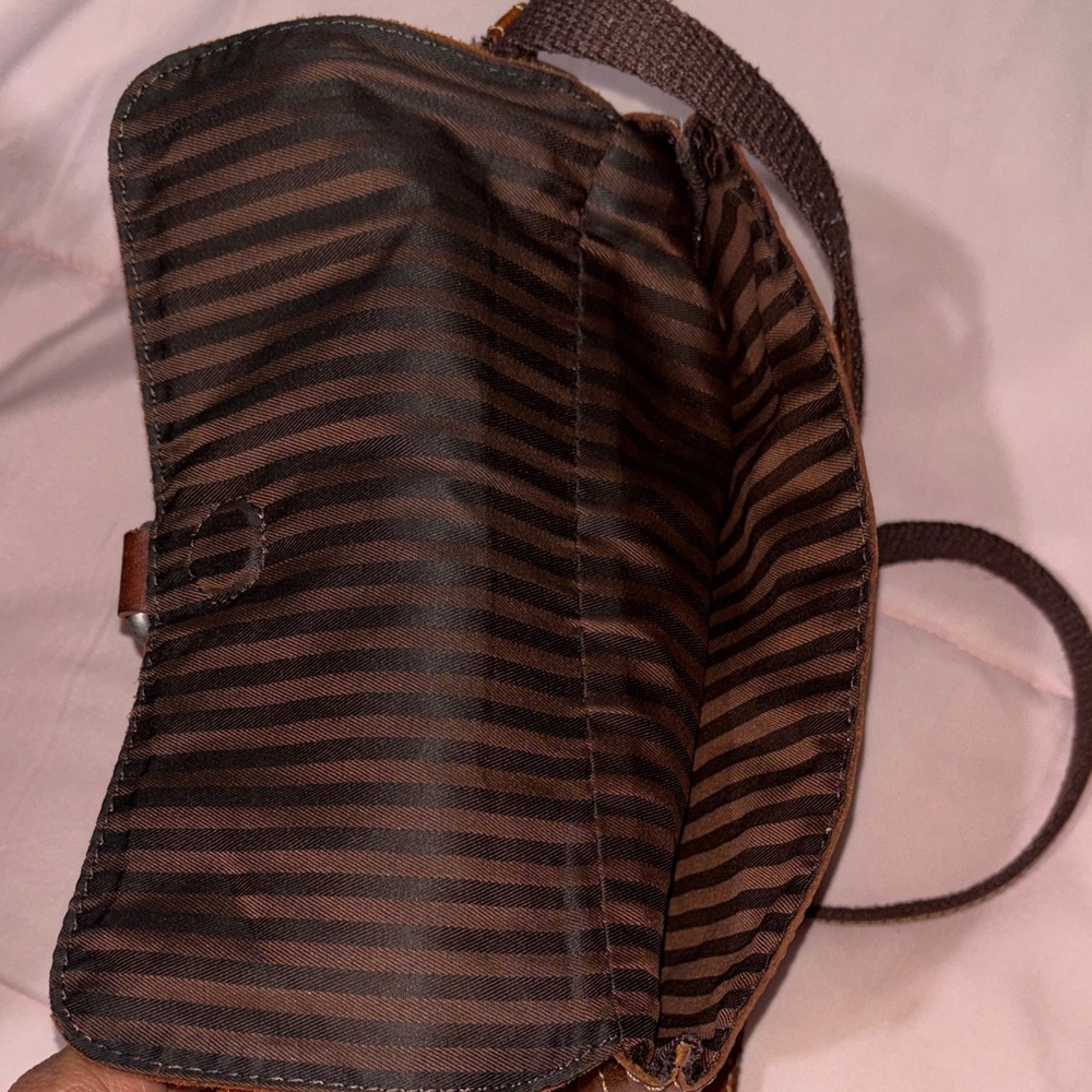 Jack Rogers Hand Stained Buffalo Leather Crossbody Bag - Picture 12 of 14